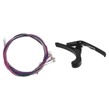 

7 Pcs Acoustic Guitar Accessories: 6 Pcs Rainbow Colorful Color String For Acoustic Guitar & 1 Pcs Premium Quick Change Folk Aco