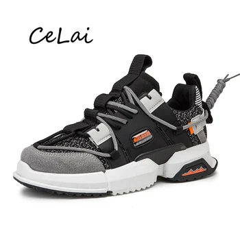 

Sneakers Men 2020 Mens Shoes Casual Chunky Sneaker Fashion Tenis Masculino Male Mixed Colors Breathable Lace Up Footwear NA10
