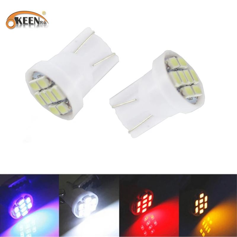 500 шт. T10 Led 8 smd 1206 8SMD автомобильный светильник 194 168 192 W5W 3020 авто на танкетке белые