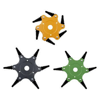 

Rusting Removal 6 Teeth Grass Brush Cutter Trimmer Head Dust Steel Wire Grass Tray Plate for Cleaning Polishing Accessories