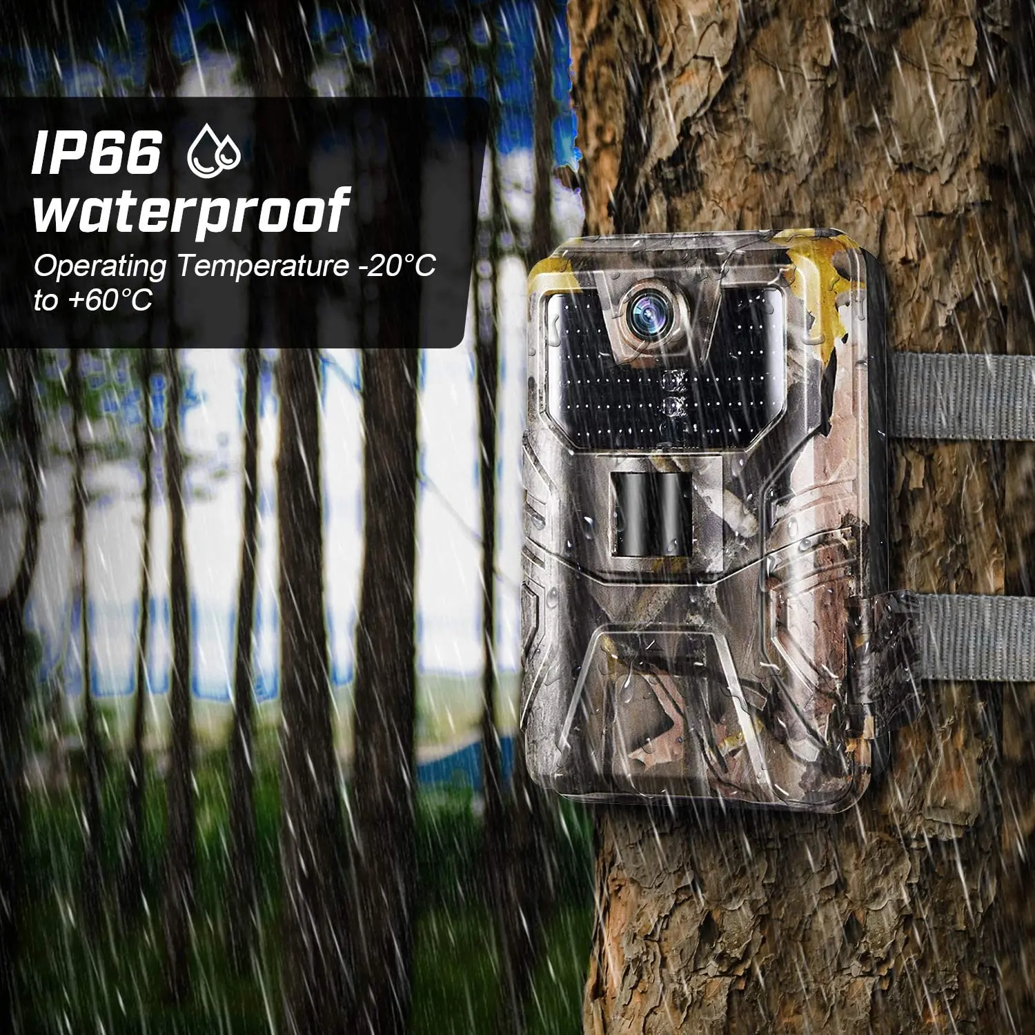 Wifi APP Bluetooth Control Trail Camera Live Show 30MP 4K Hunting Cameras WIFI900PRO Night Vision Wildlife Cam Surveillance