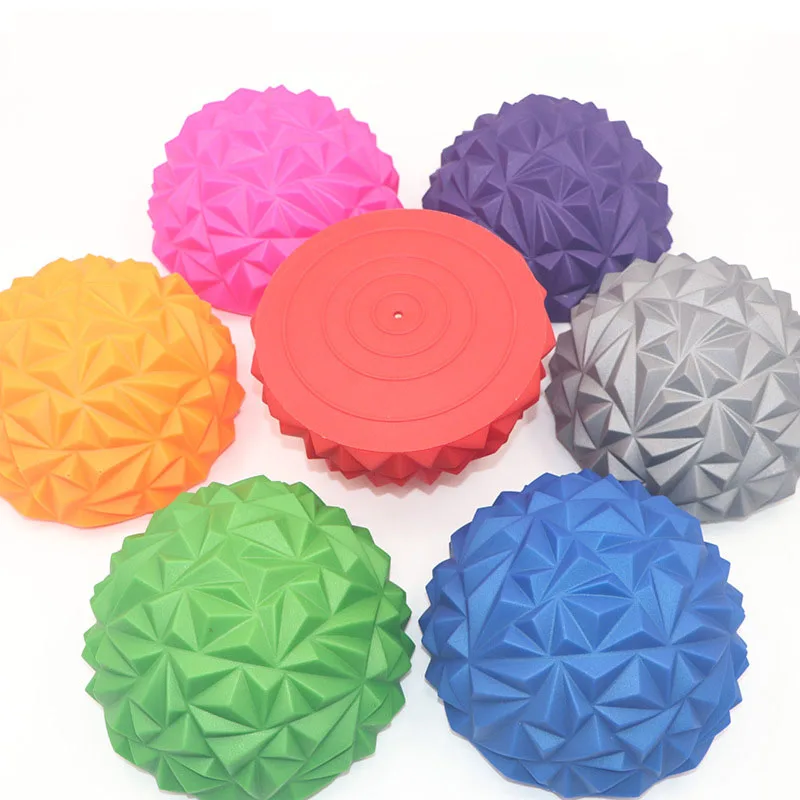 Фитнес массаж баланс шар инструмент тренировочный шаговые камни Spiky Yoga Half Ball