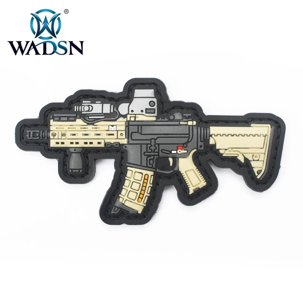WADSN мини MK18 Geissele моделирующий патч военный армейский тактический боевой патчи 1911 пистолетные эмблемы Аппликации, бейджи инструменты для улицы