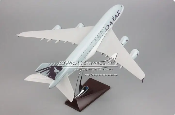 36 см металлическая модель самолета из сплава Air QATAR Airways A380 Airplane модель Катара Airbus 380