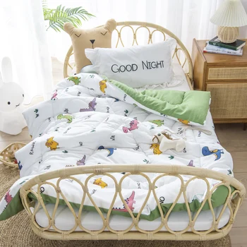 

New 1Pcs Cotton Cot Comforter 120*150 Boys Girls Universal Baby Quilt Cartoon Print Baby Quilt Crib Blankets Baby Items Newborns