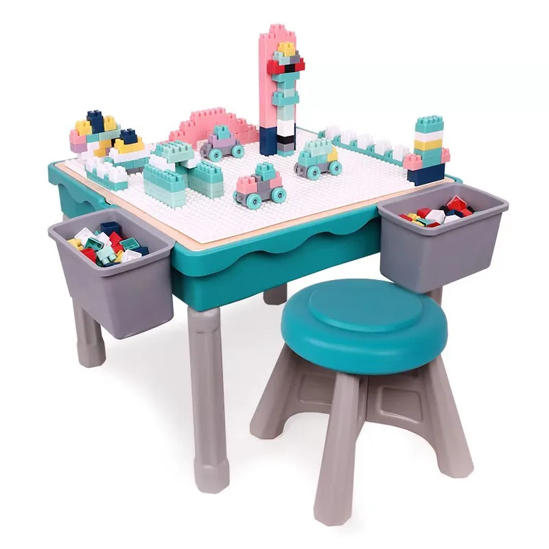 

Mingta Large Bricks Baseplate Table Multi-function Building Blocks Playing Writing Board Legoingly Children Lego Learning Toys