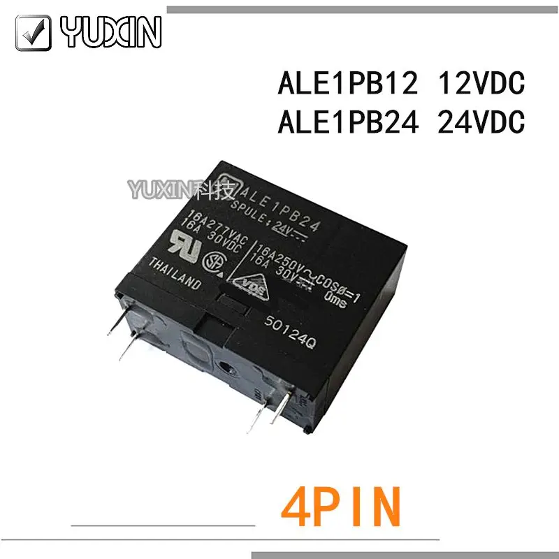 10 шт./лот 100% оригинальное и новое реле ALE1PB12 12VDC ALE1PB24 24VDC 4PIN 16A 250V 12V 24V | Обустройство