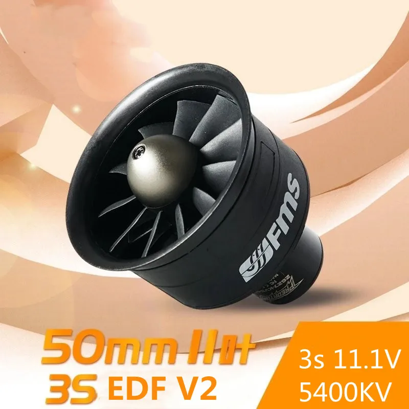 FMS EDF 50 мм 11-лепестковая 3S 4S Мощность Системы с 2627 5400KV 4500KV мотор для RC модель