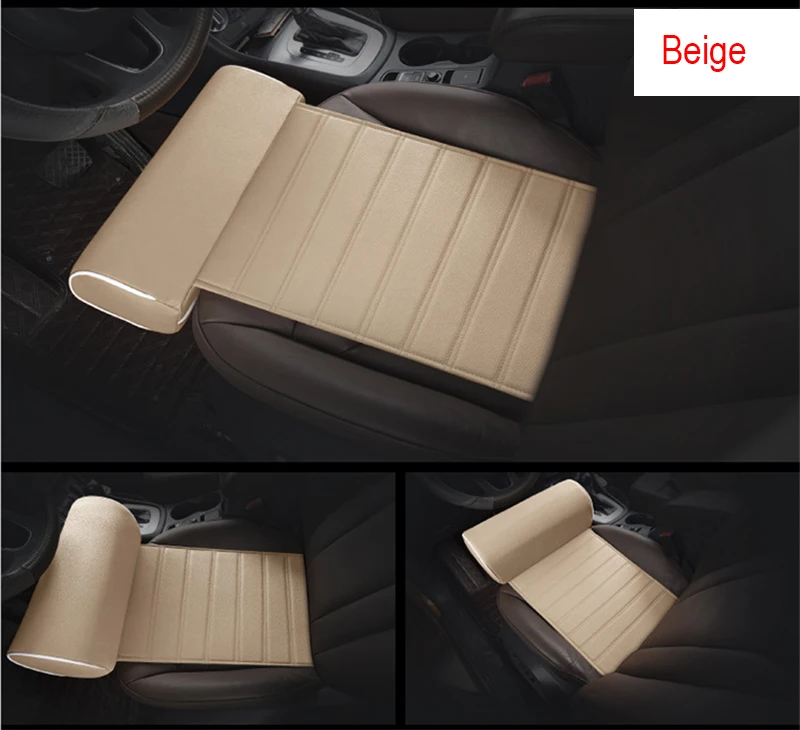 Кожаный коврик для ног автомобиля для peugeot 206 307 407 308 208 Toyota Corolla Yaris Rav4 Avensis Mini Cooper - Название цвета: C-BEIGE