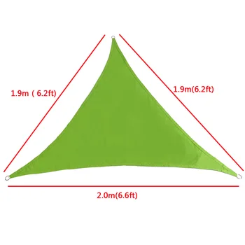 

Waterproof Sun Shelter Triangle Sunshade Protection Outdoor Canopy Garden Patio Pool Shade Sail Awning Camping Shade Cloth Large