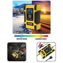 

Durable Practical Portable Automatic Battery Charger Yellow Battery Maintainer Microprocessor Control for Truck