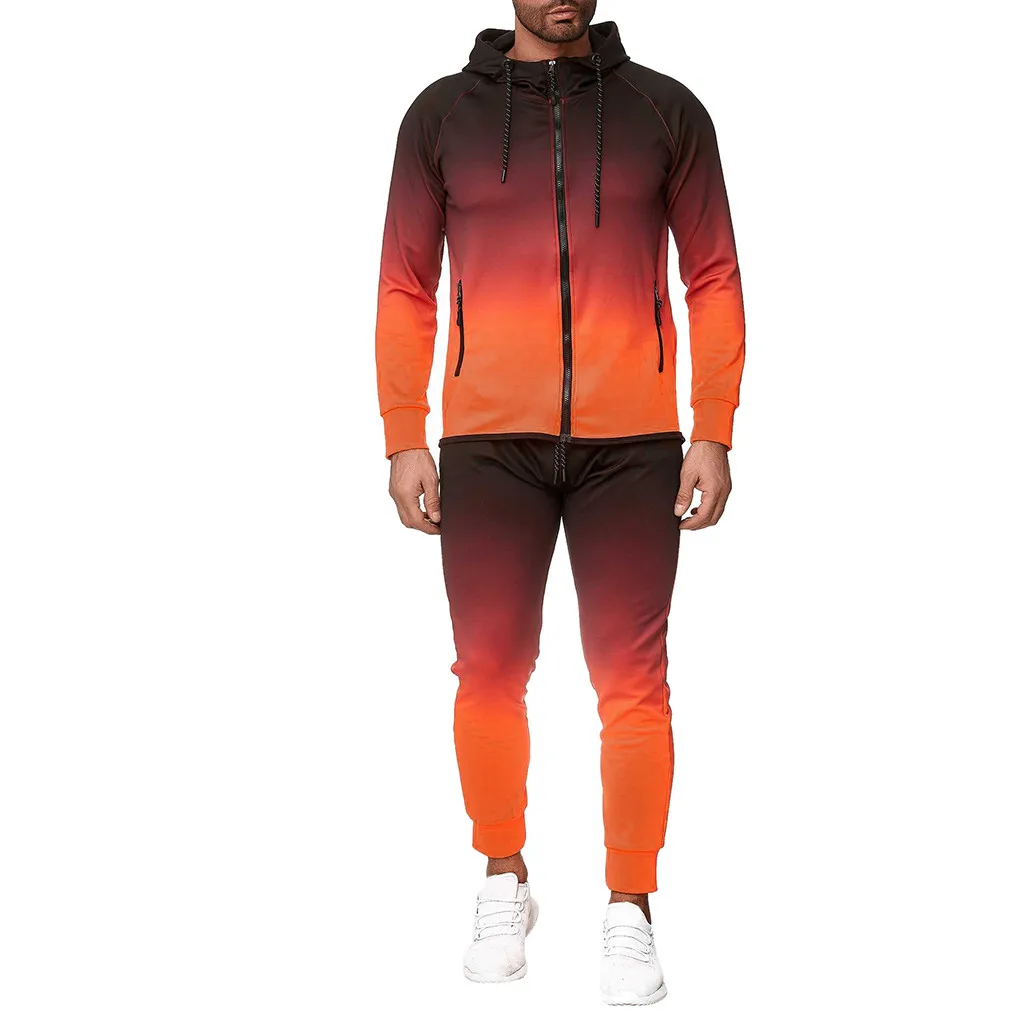 

Spring Sporting Suits Men Hip Hop Hooded Hoodies + Pants Tracksuits Autumn Casual Sport Suit Tracksuit pantalon sudaderas para