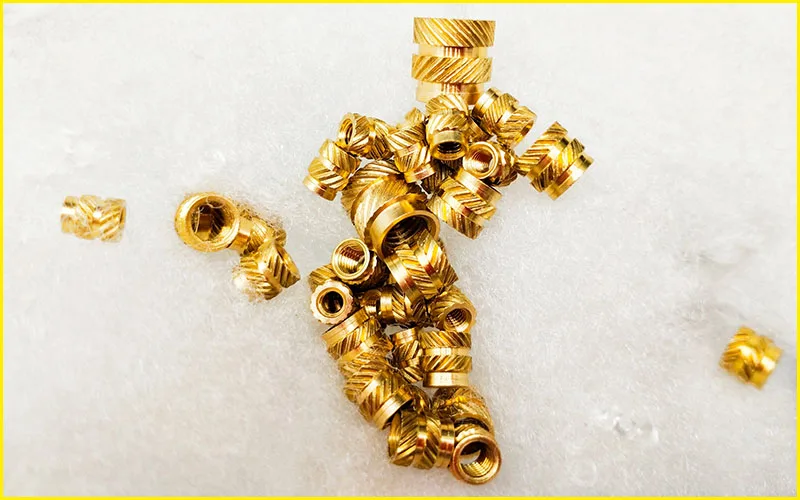 serrilhado bronze embedment thread conjunto de calor inserção porcas sortimento kit para quente melt inset plástico