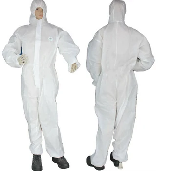 

Disposable Clothing Factory Hospital Safety Coverall Protection Isolation Suit White Coverall Hazmat Suit Protection Protective
