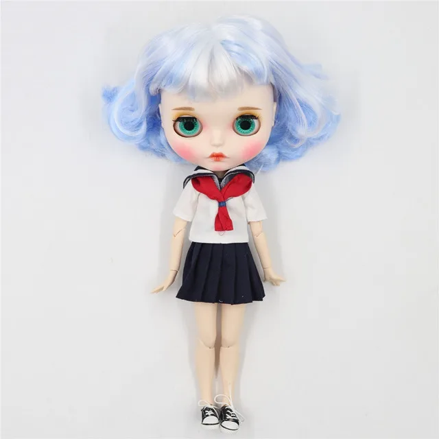 doll suit shoes Ледяная фабрика blyth кукла 1/6 bjd белая кожа сустава тела короткие волосы, новое матовое лицо резные губы с бровью индивидуальные лица - Цвет: doll suit shoes