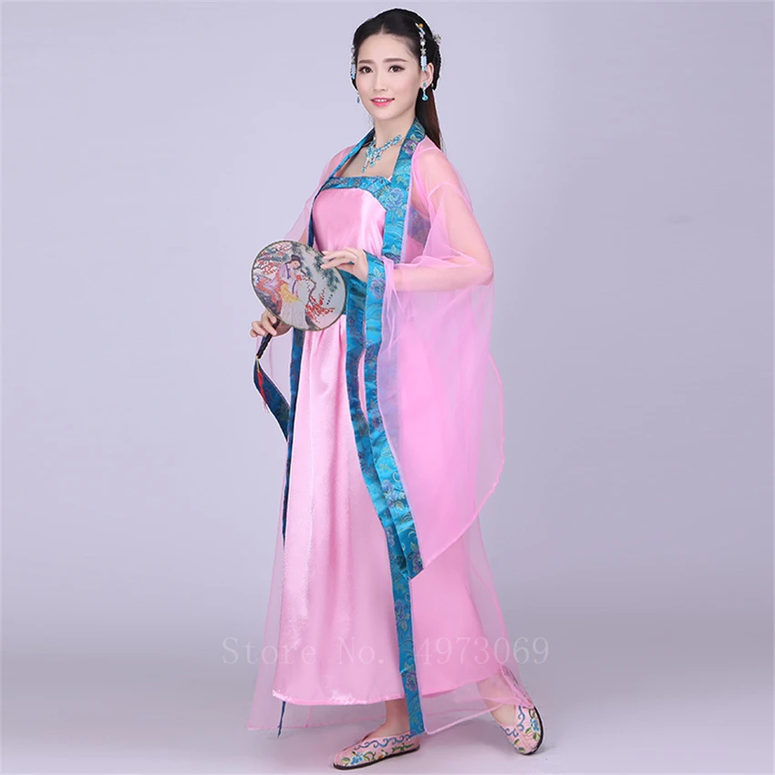 12 цветов, женское ретро платье Hanfu, традиционное китайское древнее классическое платье для танцев, элегантный Сказочный праздничный костюм для фотосъемки