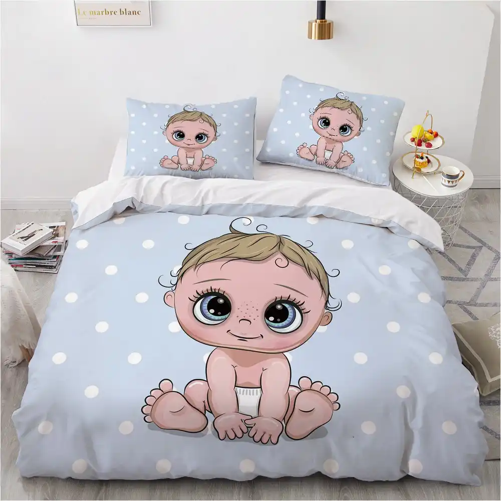 blue baby comforter