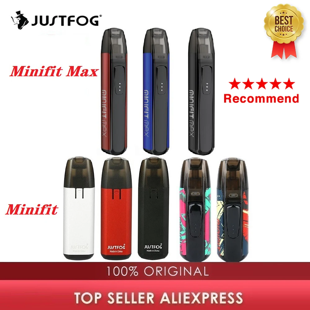 Вейп JUSTFOG MINIFIT с аккумулятором на 370 мА · ч и картриджем 1 5 мл электронная сигарета