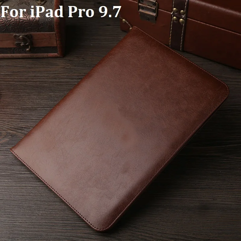 

Retro Couqe For iPad Pro 9.7 Case PU Leather Card Slot Hand Strap Smart Stand A1673 A1674 A1675 Shockproof For iPad Pro 9.7 Case