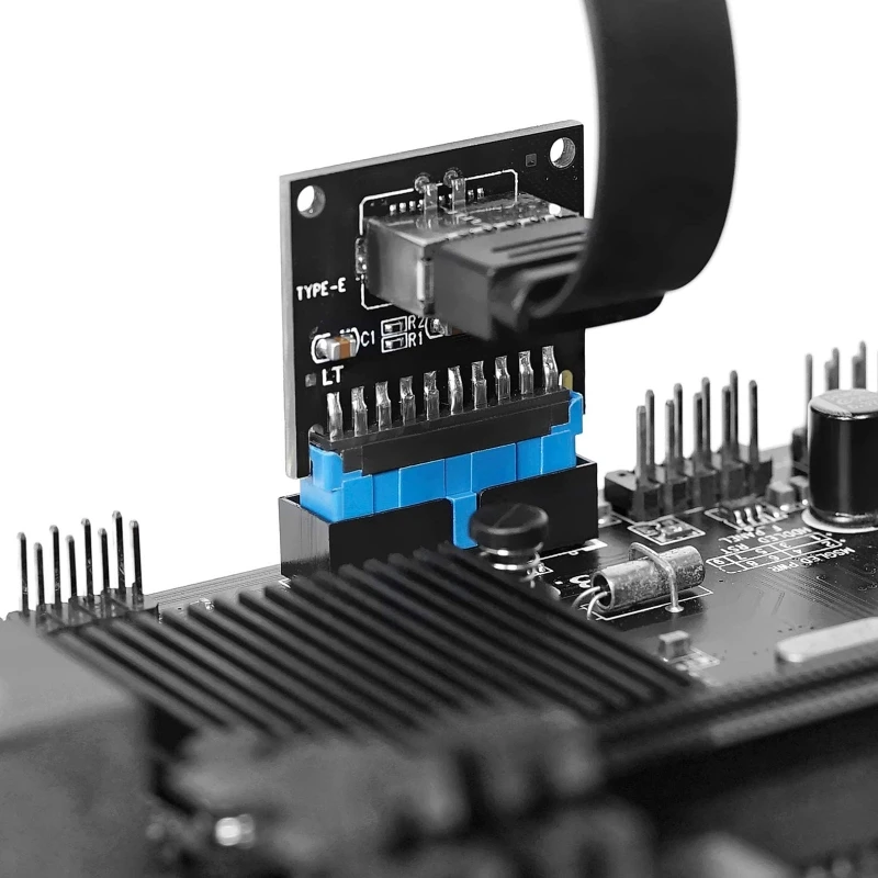 Тип C USB3.1 Передняя панель Разъем USB 3 0 19 Pin к Type-E 20Pin удлинитель адаптер для