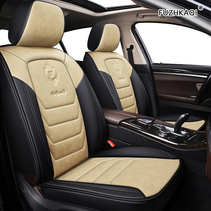 FUZHKAQI кожаные чехлы для автомобильных сидений volkswagen все модели vw polo passat b6 b7 b8 golf 5 6 7