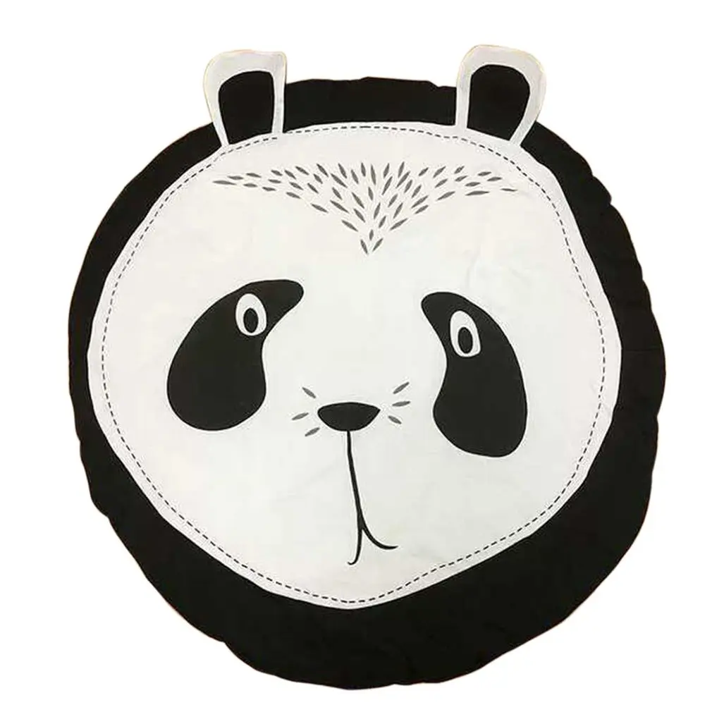 panda Печатный детский коврик для ползания, игровой коврик, детский Декор комнаты, мультяшный коврик для ползания, декор комнаты, утолщение - Цвет: panda