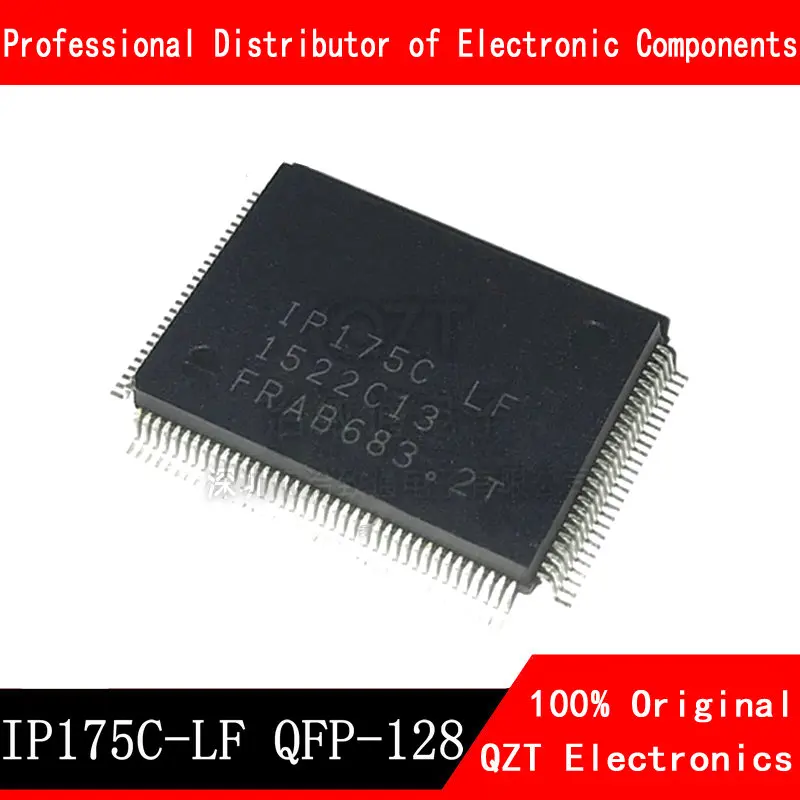 10pcs/lot IP175C-LF IP175C IP175 QFP-128 Ethernet Control Chip new original In Stock 5pcs lot c8051f312 gqr c8051f312 qfp 32 microcontroller chip new original in stock