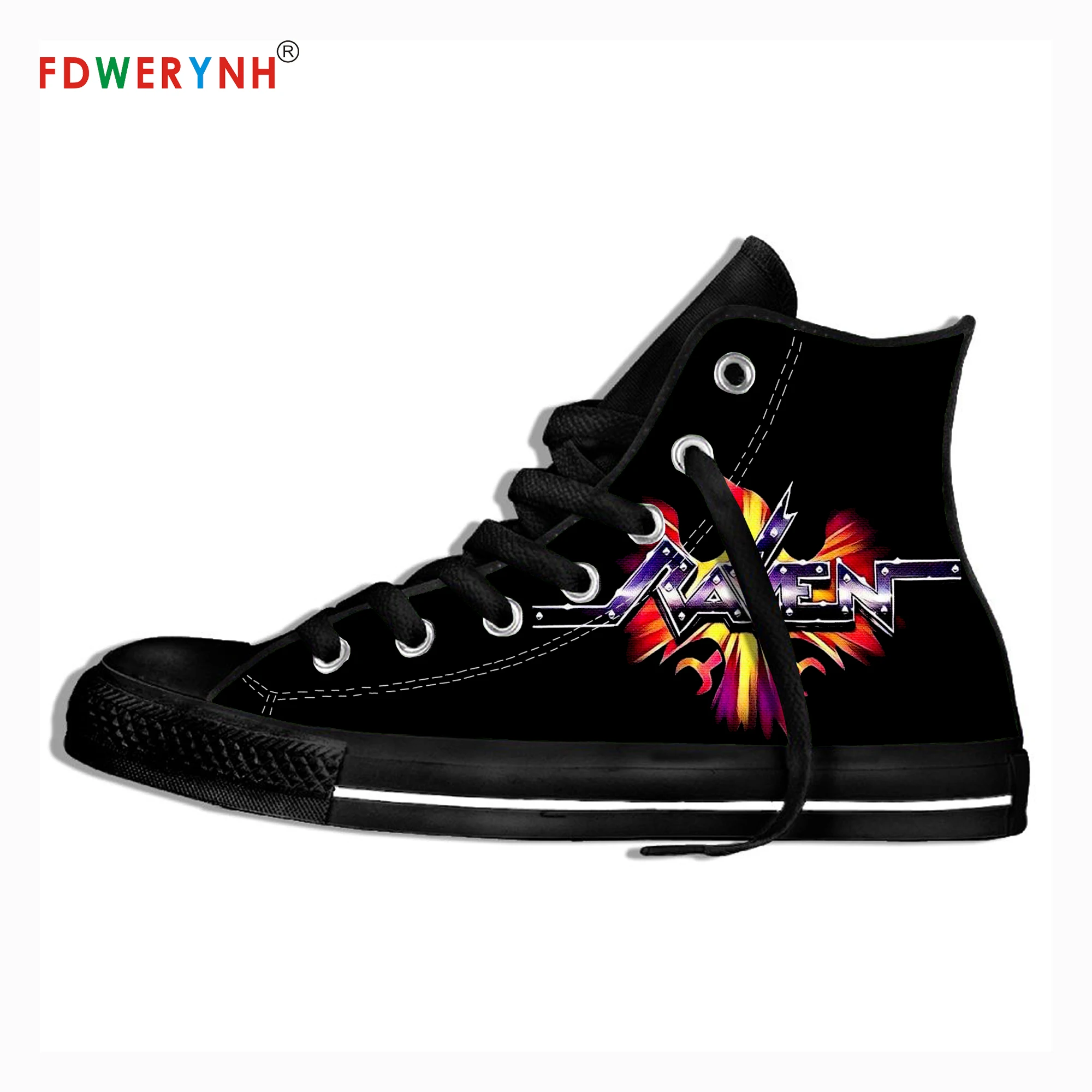 

Men's Casual Shoes Raven Band Most Influential Metal Bands of All Time 3D Pattern Logo Men Shoes
