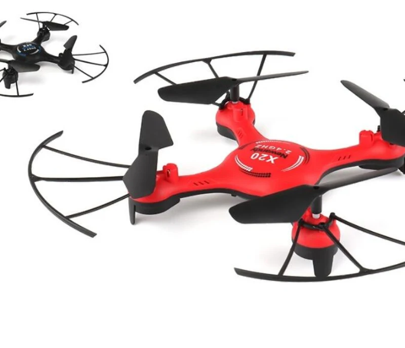 WI-FI FPV дрона с дистанционным управлением X20 2,4G 100 м расстояние «Безголовый» режим 3D трюк возврат одним нажатием кнопки р/у вертолет со стальным корпусом светодиодный свет детская игрушка в подарок