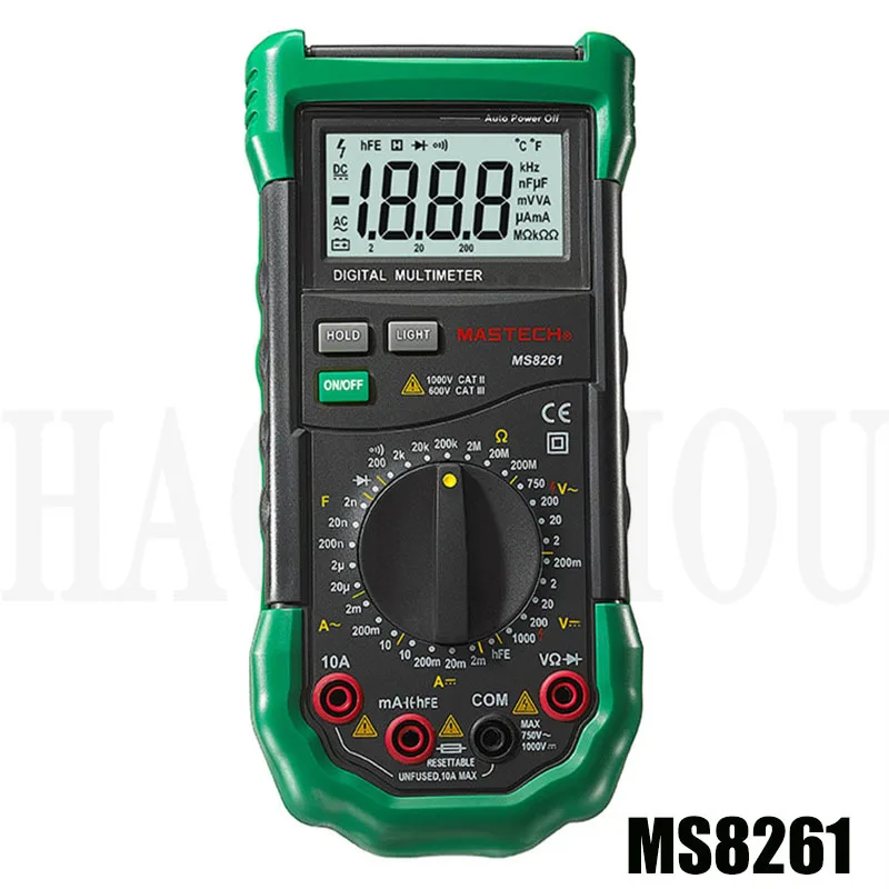 MASTECH MS8261 цифровой мультиметр AC/DC V/A Тестер Сопротивления | Инструменты