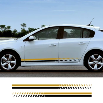 

2PCS Car Stickers Auto Door Side Vinyl Decals For Opel Astra OPC Peugeot 206 207 208 Mitsubishi Lancer Nissan Micra Accessories