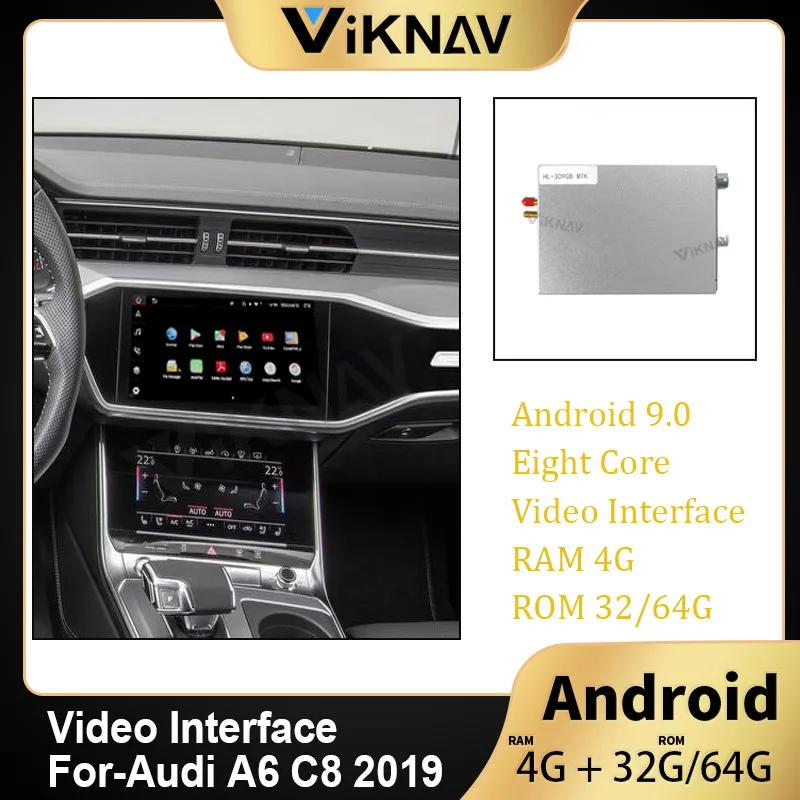 

Android Car GPS Naigation Decoding Box For-Audi A6 C8 2019 8.8" Video Interface