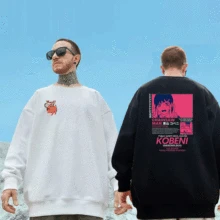 

Chainsaw Man Kobeni Anime Long Sleeve Sweatshirt Men Women Japanese Streetwear Crew Neck Pullover Fall/winter Fleece Sweatshirts
