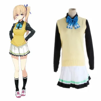 

Myriad Colors Phantom World Kawakami Mai Cosplay Costume Girls School Uniform no Myriad Colors Phantom World Sweater Costumes