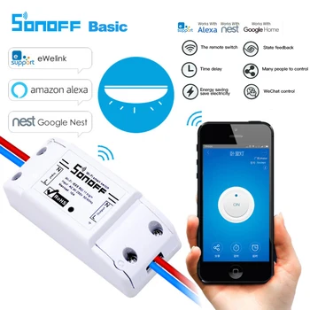 

DIY WiFi Smart Light Switch Universal Breaker Timer Smart Life APP Wireless Remote Control Works with Alexa Google Home