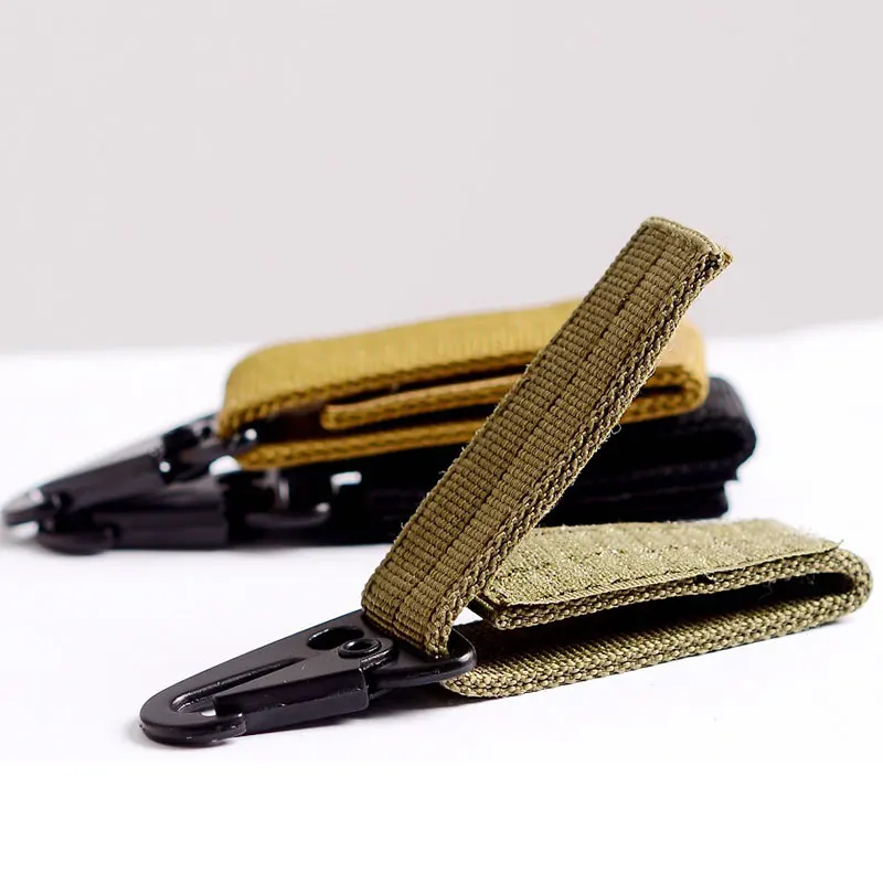 

5cm Nylon Carabiner Lock Waist Belt Fast Hang Buckle Military Keychain Hook Webbing Molle Buckle Outdoor Handing Clip THJ99