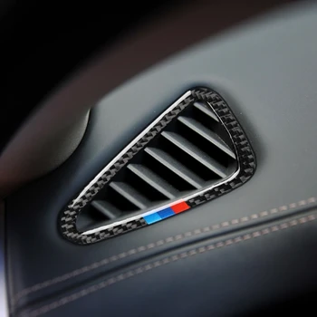

Car Interior Styling Side Air Outlet Panel Carbon Fiber Sticke for BMW X5 F15 X6 F16 2014 2015 2016 2017 Car AC Trim Refit