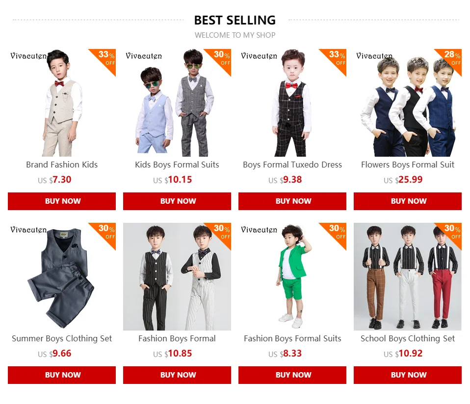 Boys Fashion Short Suits Vest Pants Set Kids Slim Fit 2pcs Suit Set For Boys Formal Classic Costume Wedding Birthday Party Suit