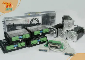 

Wantai Promotion!!! 4Axis Nema 23 Stepper Motor 425oz Dual shaft 57BYGH115-003B Wantai Driver CNC 3D Reprap Printer DQ542MA