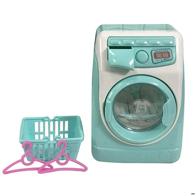 

Mini Pretend Play Toy Simulation Washing Machine Toys Children Can Filling Water Kitchen Gift