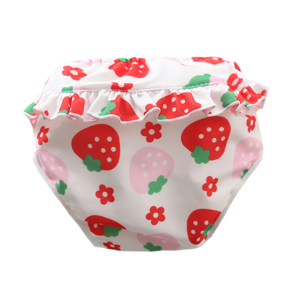 

Boys Girls Cartoon Pants High Waist Waterproof Babies Children Printed Washable Swim Diapers Pool Cute Leak-proof Newborn