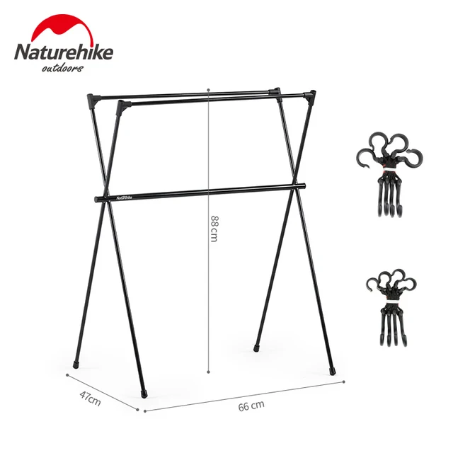 Naturehike Indian Hanger Folding Portable Hanging Rack Aluminum Alloy