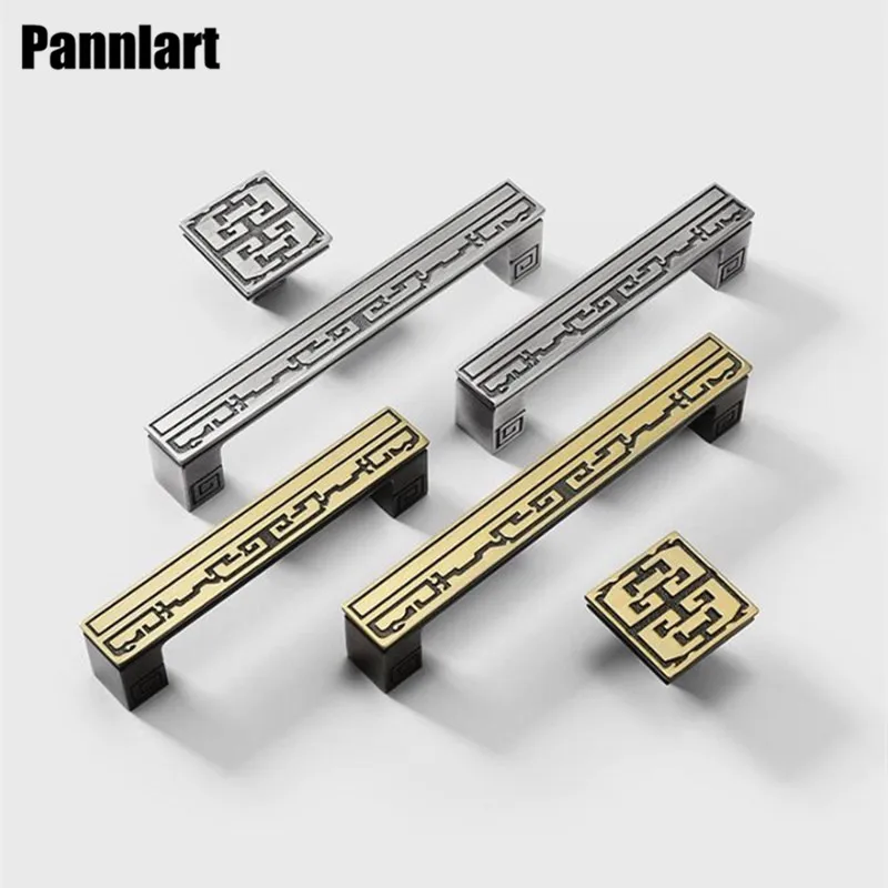 Ручки в китайском стиле Pannlart 1 шт. цинковые ручки для дверей шкафа ящиков буфета