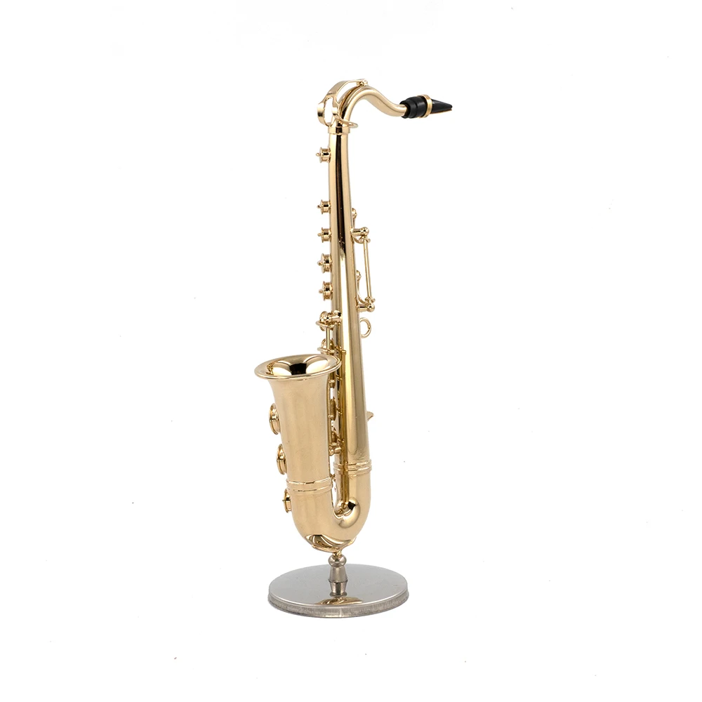 Miniatura de cobre tenor saxofone modelo com