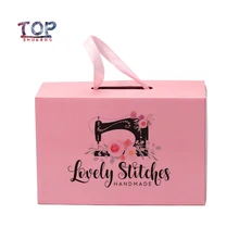 100 шт., Пользовательский логотип розовая обувная упаковочная коробка гофрированная доска портативный парик из веревок/обувная коробка может быть настроена