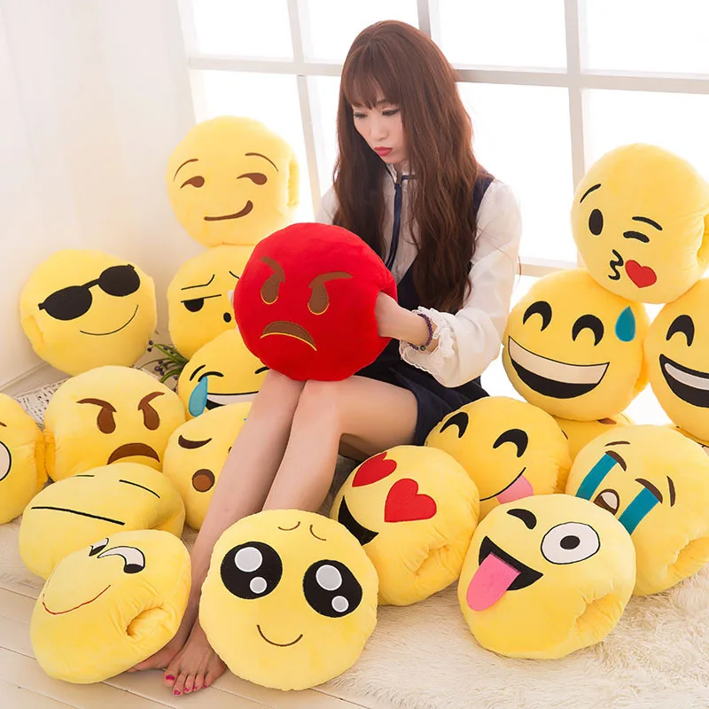 New Style Creative QQ Expression Hand Well Pillow Hand Pillow Lumbar Support Pillow Hand Warmer Customizable