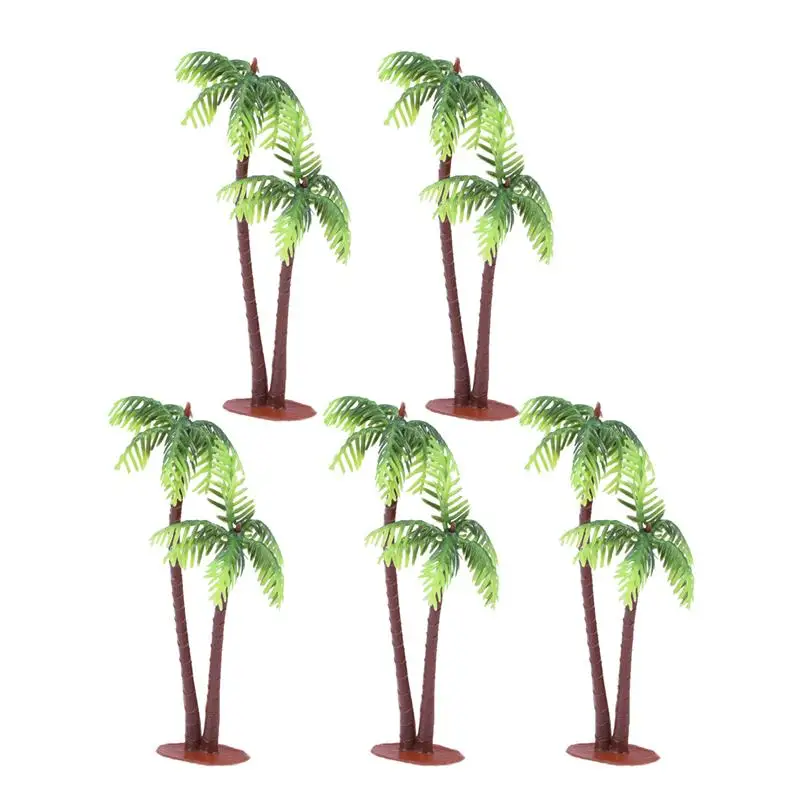 5 шт. пластиковая Кокосовая пальма Миниатюрные Горшки для растений бонсай космический микро-ландшафт DIY Декор