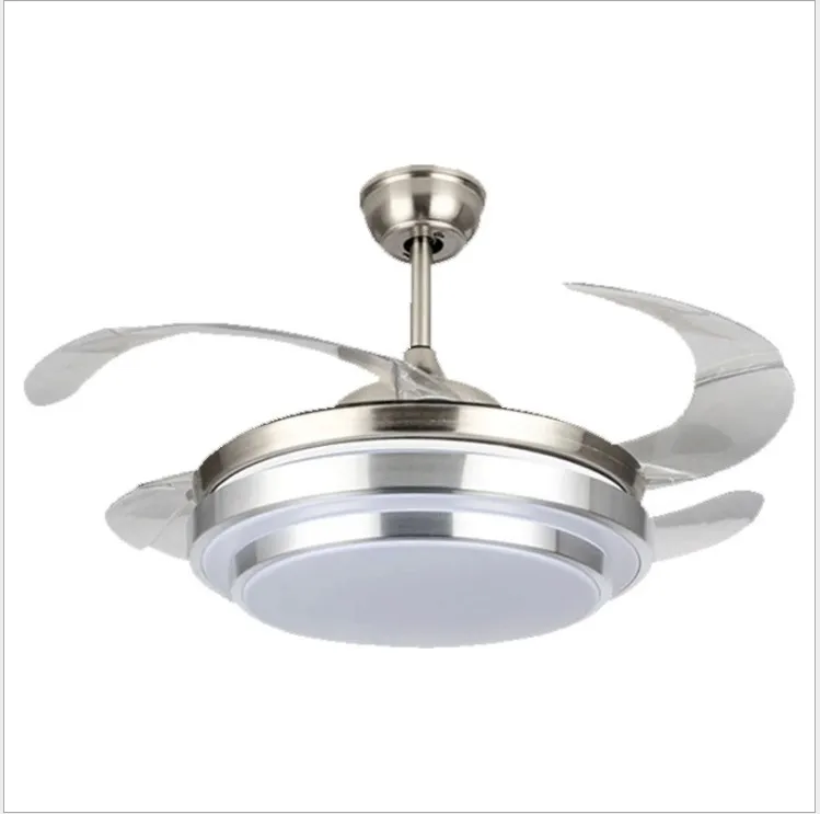 Invisible ceiling fan light living room modern simple bedroom dining room ceiling fan with LED electric fan ceiling lamp househo