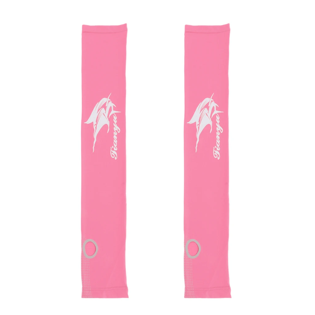 Pink 1 пара Гольф Защита от солнца охлаждающие рукава для баскетбола Велоспорт Рыбалка Вождение - Цвет: Pink