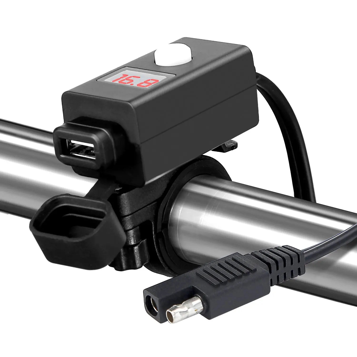 Водонепроницаемый мотоцикл USB зарядное устройство кабель адаптер Комплект с